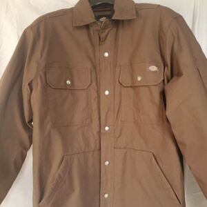 Men's Brown Dickies Flex Duck Outerwear Jacket Size Small